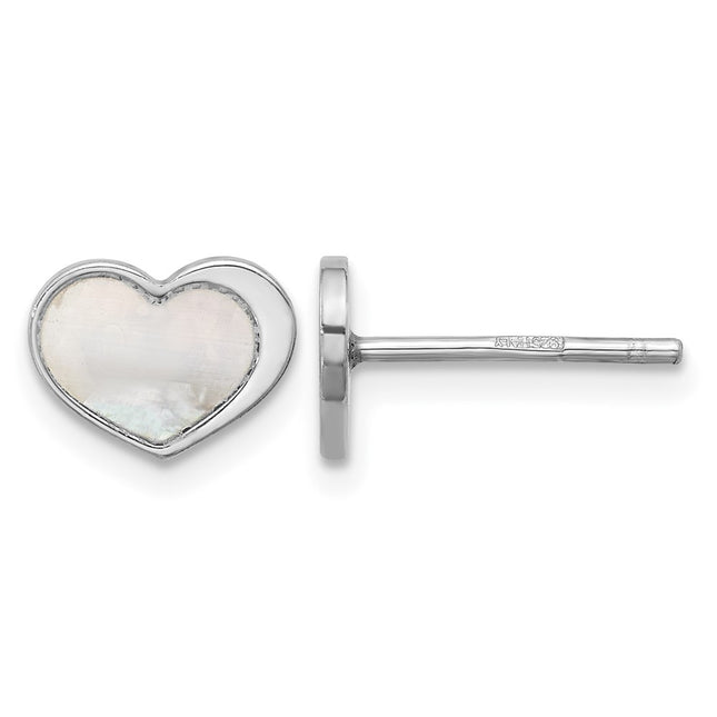 Sterling silver mother of pearl mother earrings