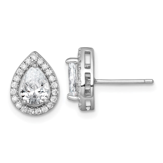Sterling Silver Earrings Style QE17805 - Classique Jewelry Inc.