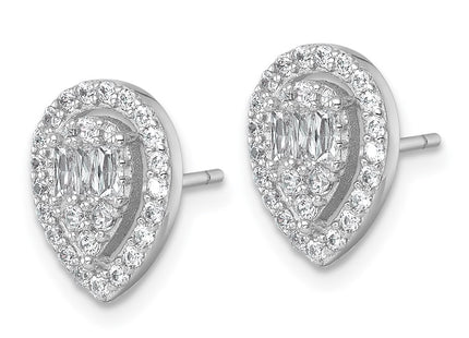 Sterling Silver Earrings Style QE17806 - Classique Jewelry Inc.