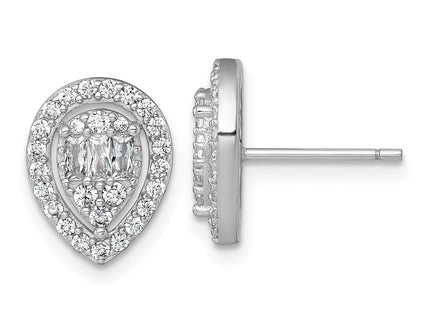 Sterling Silver Earrings Style QE17806 - Classique Jewelry Inc.