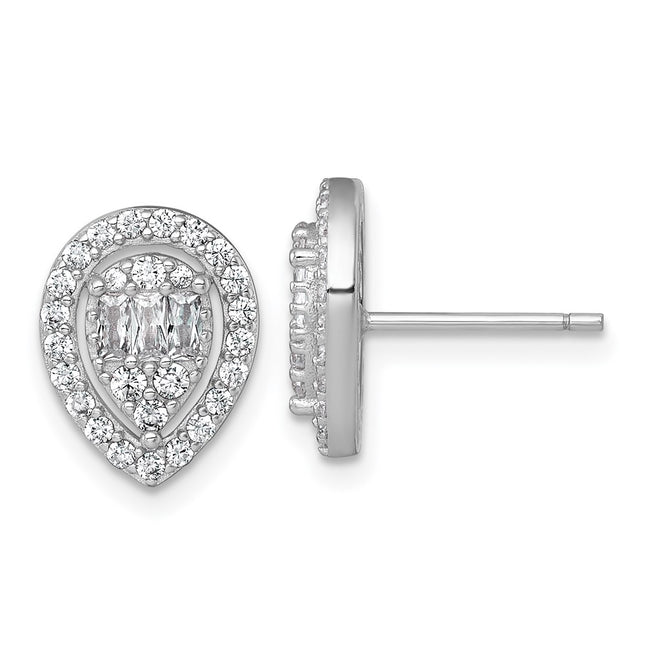 Sterling Silver Earrings Style QE17806 - Classique Jewelry Inc.