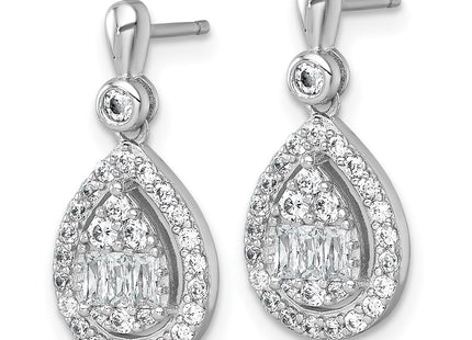 Sterling Silver Earrings Style QE17807 - Classique Jewelry Inc.
