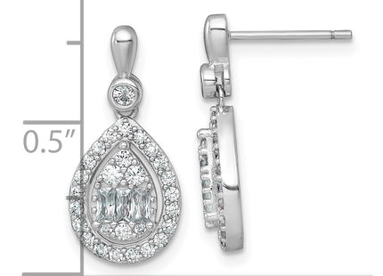 Sterling Silver Earrings Style QE17807 - Classique Jewelry Inc.