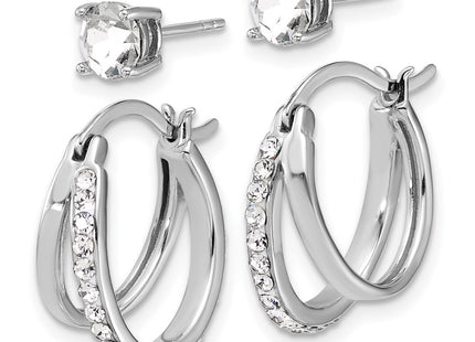 Sterling Silver Earrings Style QE17817SET - Classique Jewelry Inc.