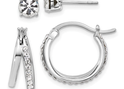 Sterling Silver Earrings Style QE17817SET - Classique Jewelry Inc.