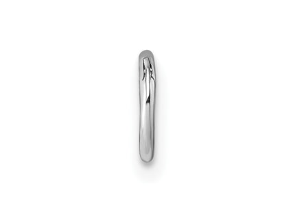 Sterling silver hoop earrings, alternate view