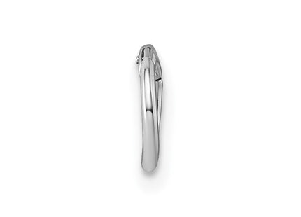 Sterling Silver Rhodium-plated Polished Single Cartilage Hoop Earring (Style QE17819)