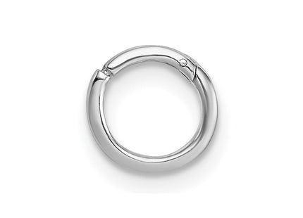 Sterling Silver Rhodium-plated Polished Single Cartilage Hoop Earring (Style QE17819)