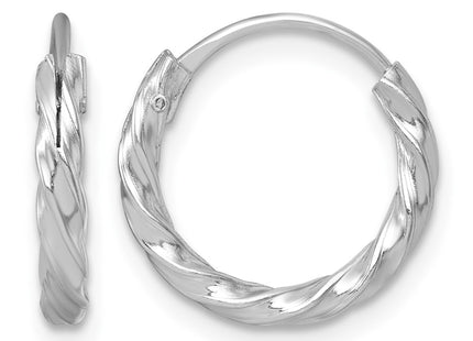 Sterling silver hoop earrings