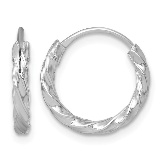 Sterling silver hoop earrings