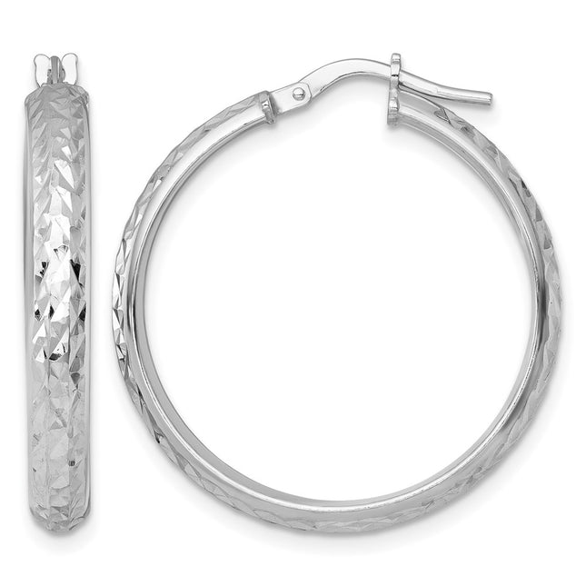 Sterling silver hoop earrings