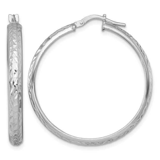 Sterling silver hoop earrings