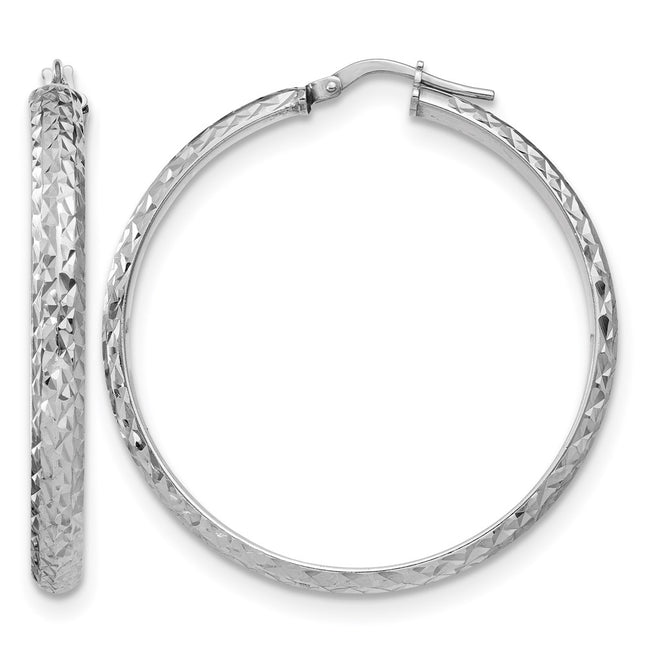 Sterling silver hoop earrings
