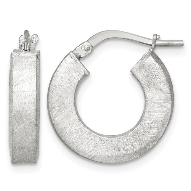 Sterling silver hoop earrings