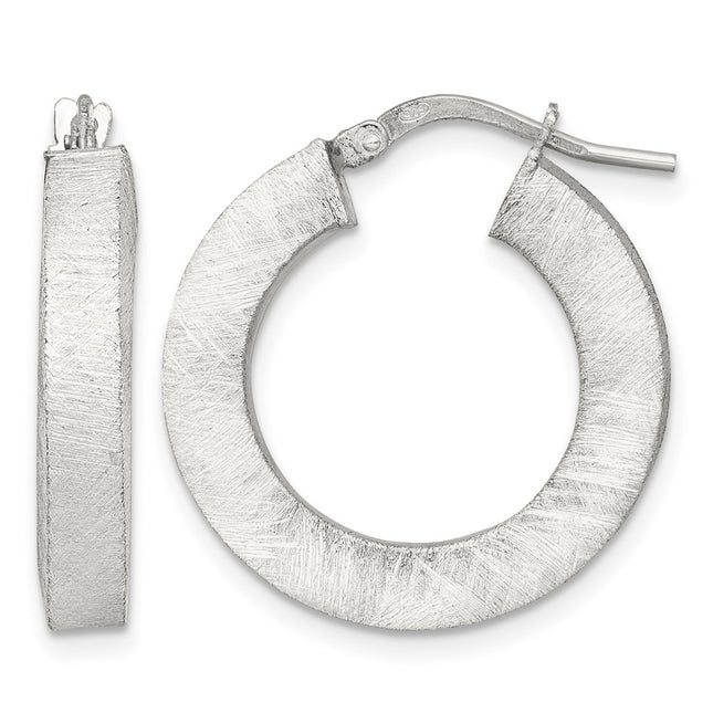 Sterling silver hoop earrings