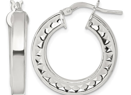 Sterling silver hoop earrings