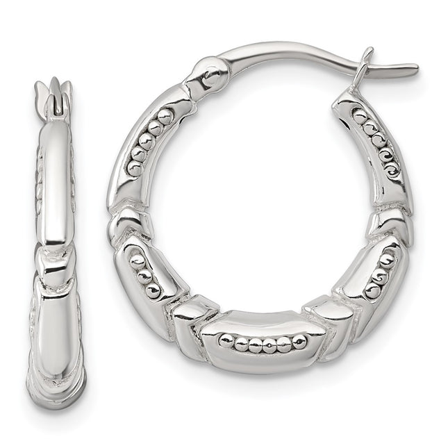 Sterling Silver Earrings Style QE17870 - Classique Jewelry Inc.
