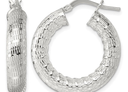 Sterling silver hoop earrings