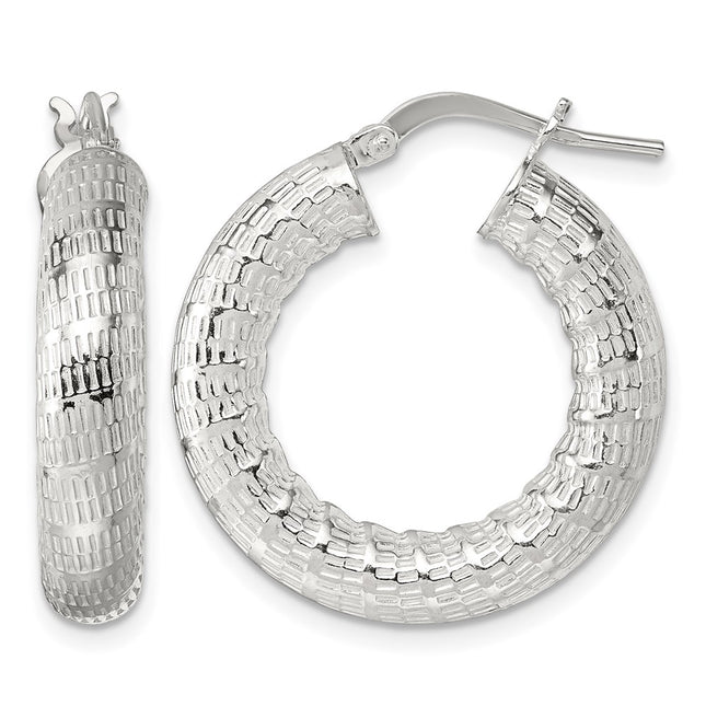 Sterling silver hoop earrings