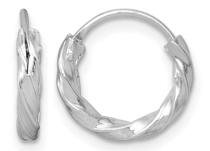 Sterling silver hoop earrings