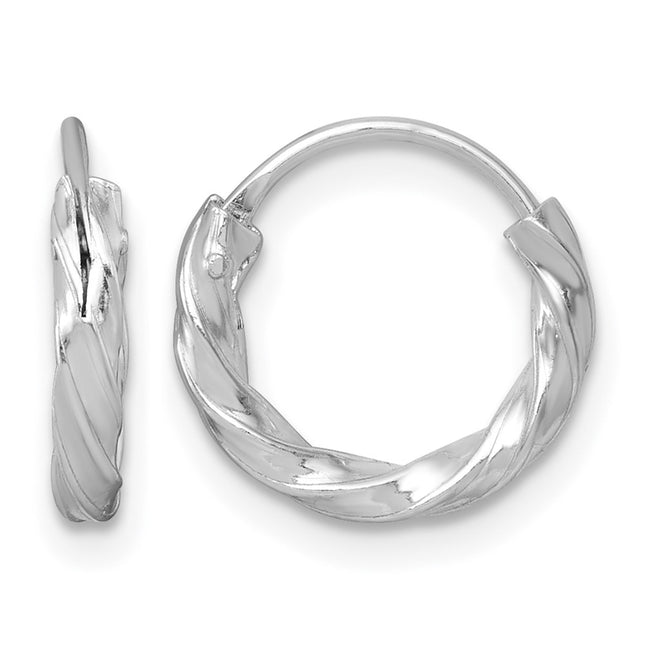 Sterling silver hoop earrings