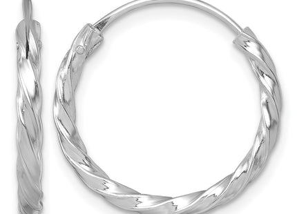 Sterling silver hoop earrings