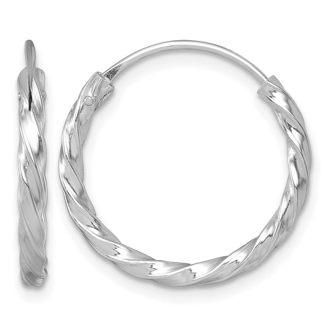 Sterling silver hoop earrings