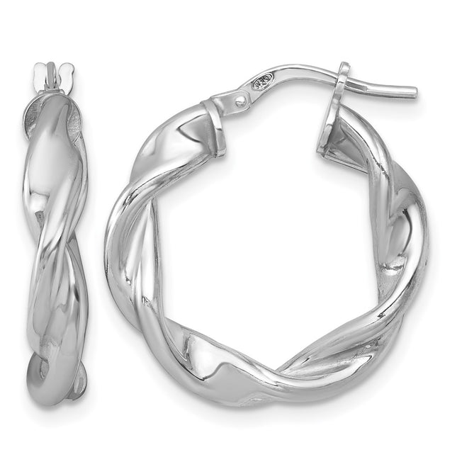 Sterling silver hoop earrings