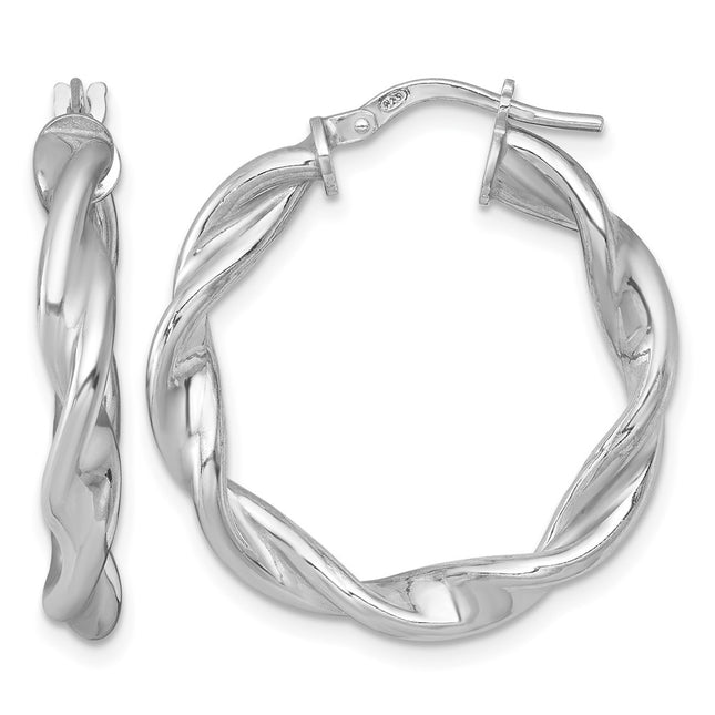 Sterling silver hoop earrings