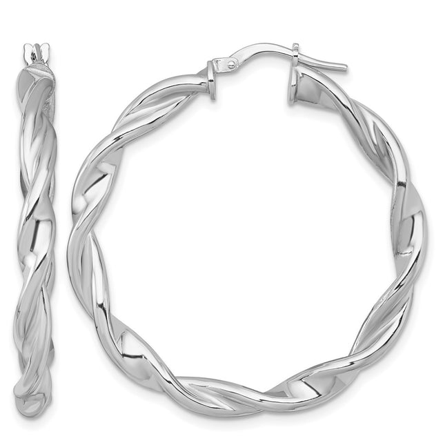 Sterling silver hoop earrings