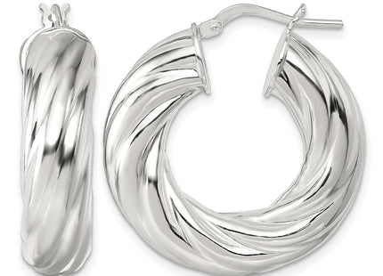 Sterling silver hoop earrings