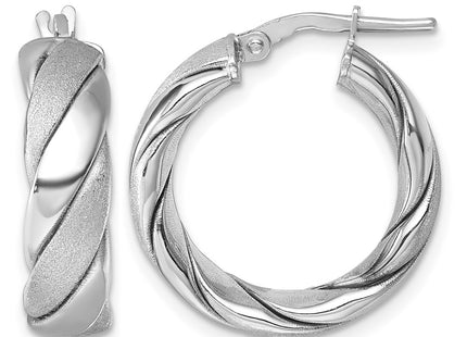 Sterling silver hoop earrings