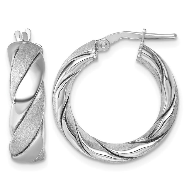 Sterling silver hoop earrings