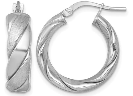 Sterling silver hoop earrings