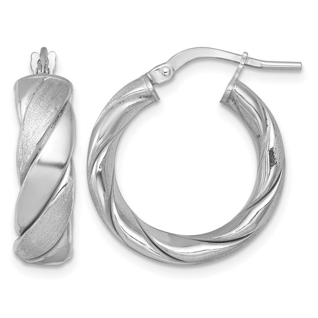 Sterling silver hoop earrings