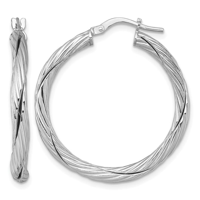 Sterling silver hoop earrings