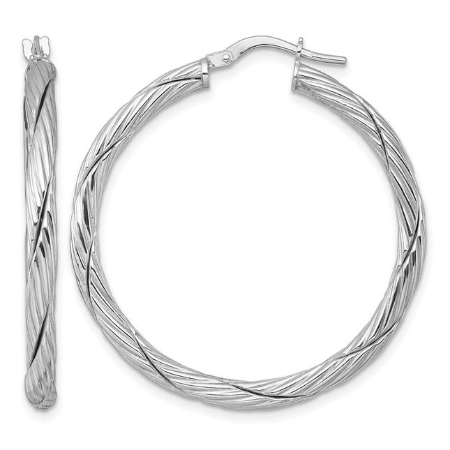 Sterling silver hoop earrings
