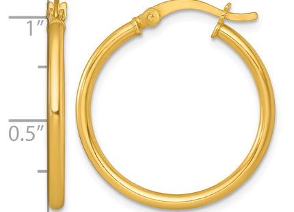 Sterling silver hoop earrings, another view