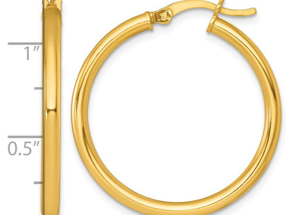Sterling silver hoop earrings, another view
