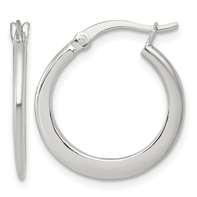Sterling silver hoop earrings