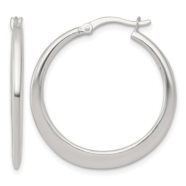 Sterling silver hoop earrings