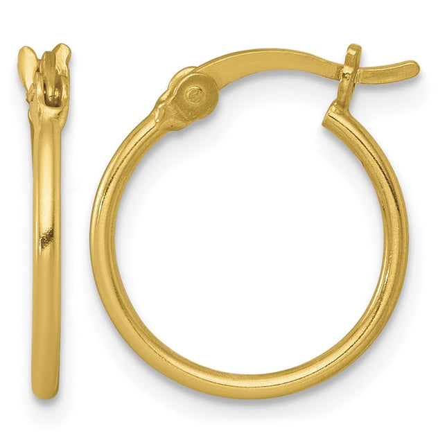 Sterling silver hoop earrings