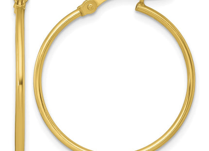 Sterling silver hoop earrings