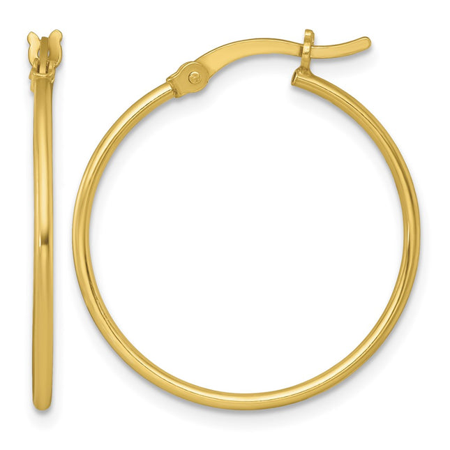 Sterling silver hoop earrings