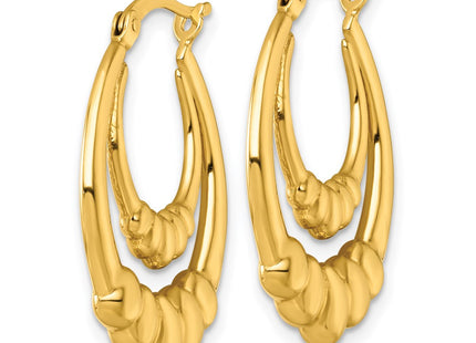 Sterling Silver Earrings Style QE17912GP - Classique Jewelry Inc.