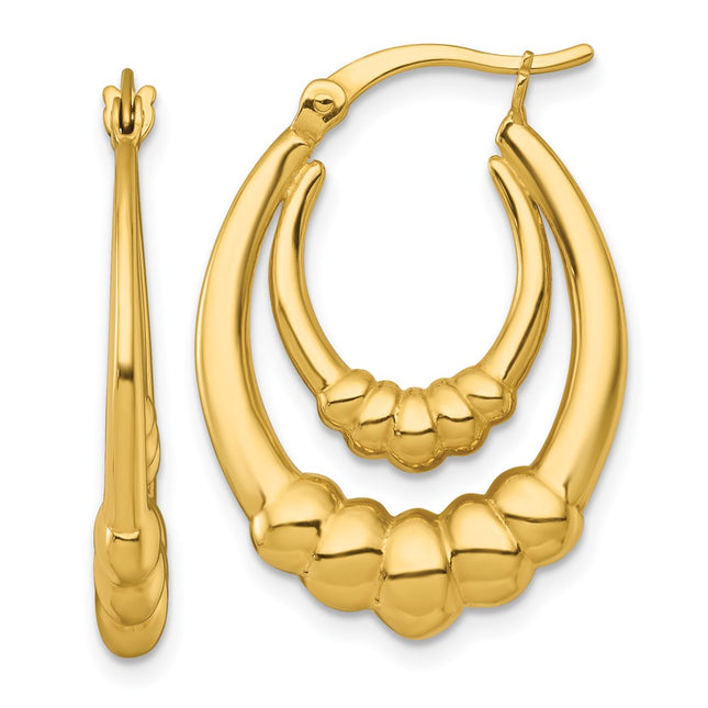 Sterling Silver Earrings Style QE17912GP - Classique Jewelry Inc.