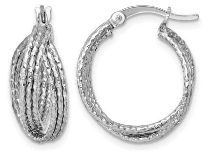 Sterling silver hoop earrings