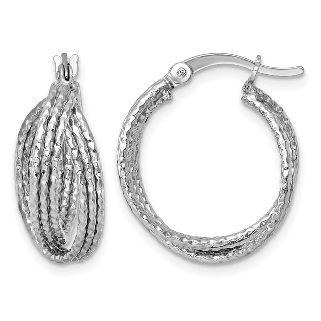 Sterling silver hoop earrings