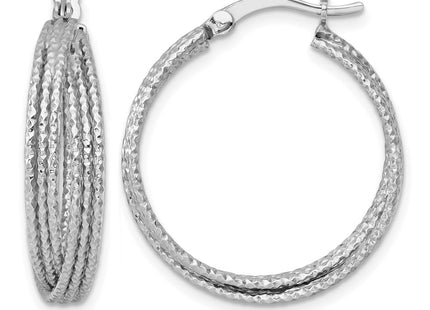 Sterling silver hoop earrings