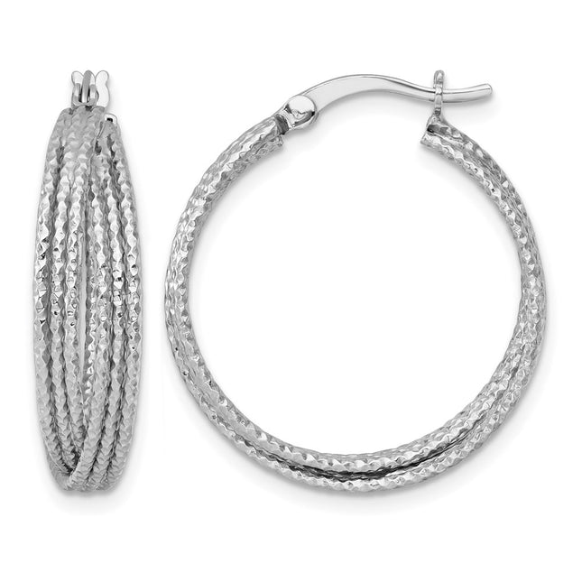 Sterling silver hoop earrings